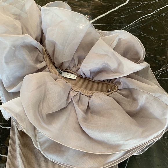 ZARA one shoulder, MINI coctail dress - Picture 3 of 4